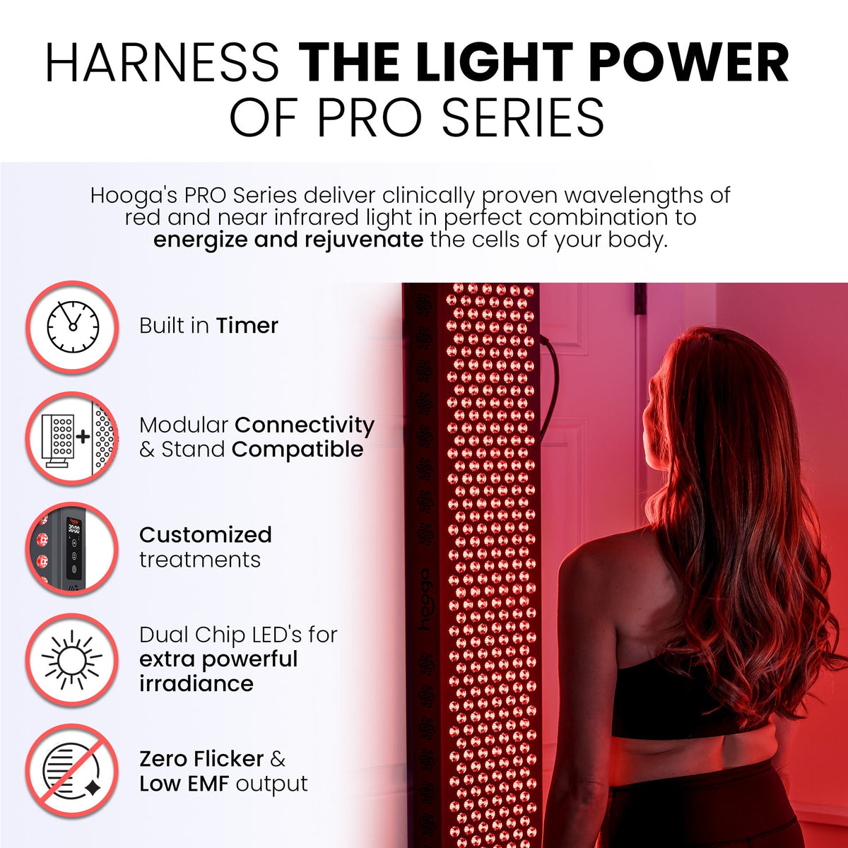 Hooga PRO750 Red Light Therapy Panel - view 2