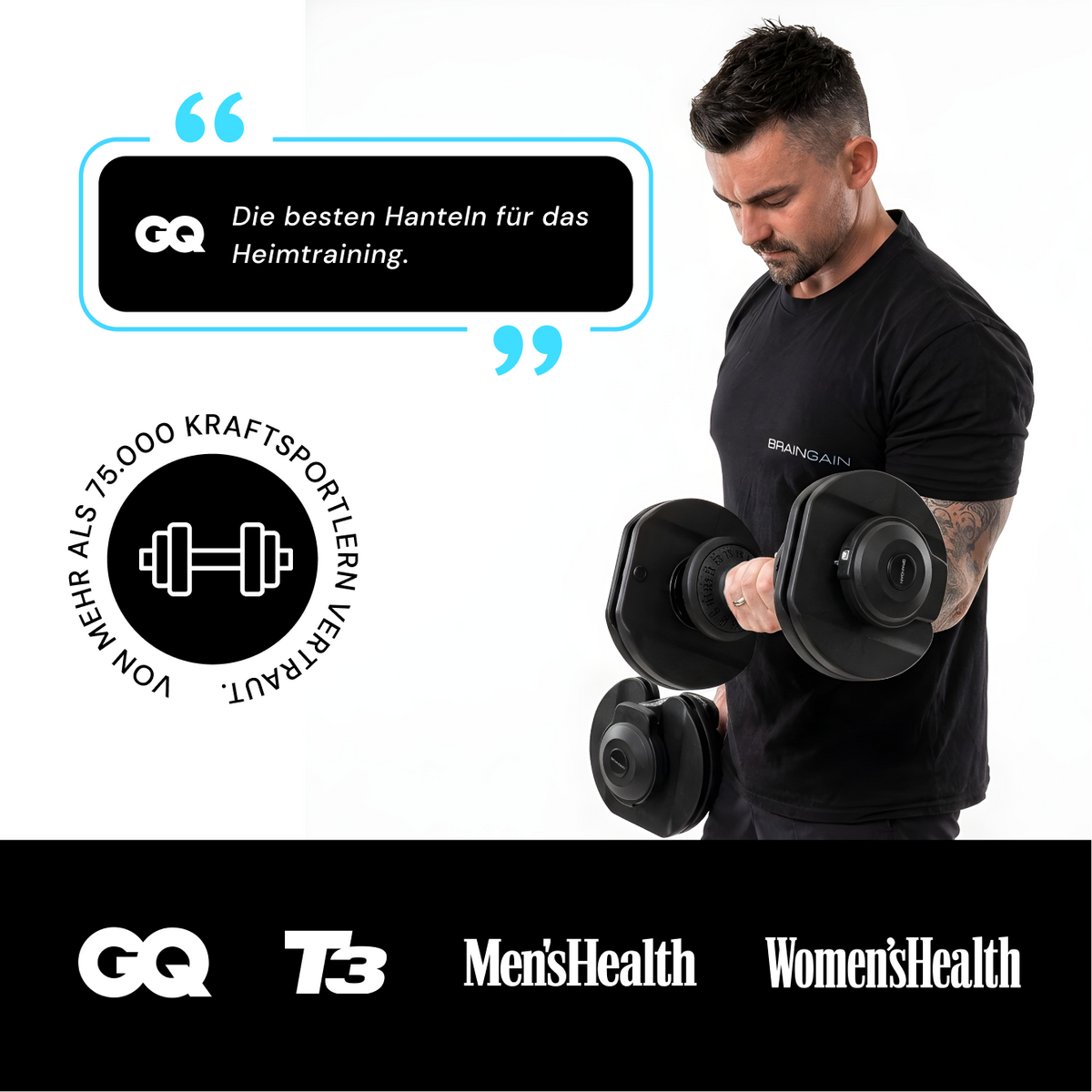 BrainGain SmartBells Evo 24 kg Adjustable Dumbbells - view 3