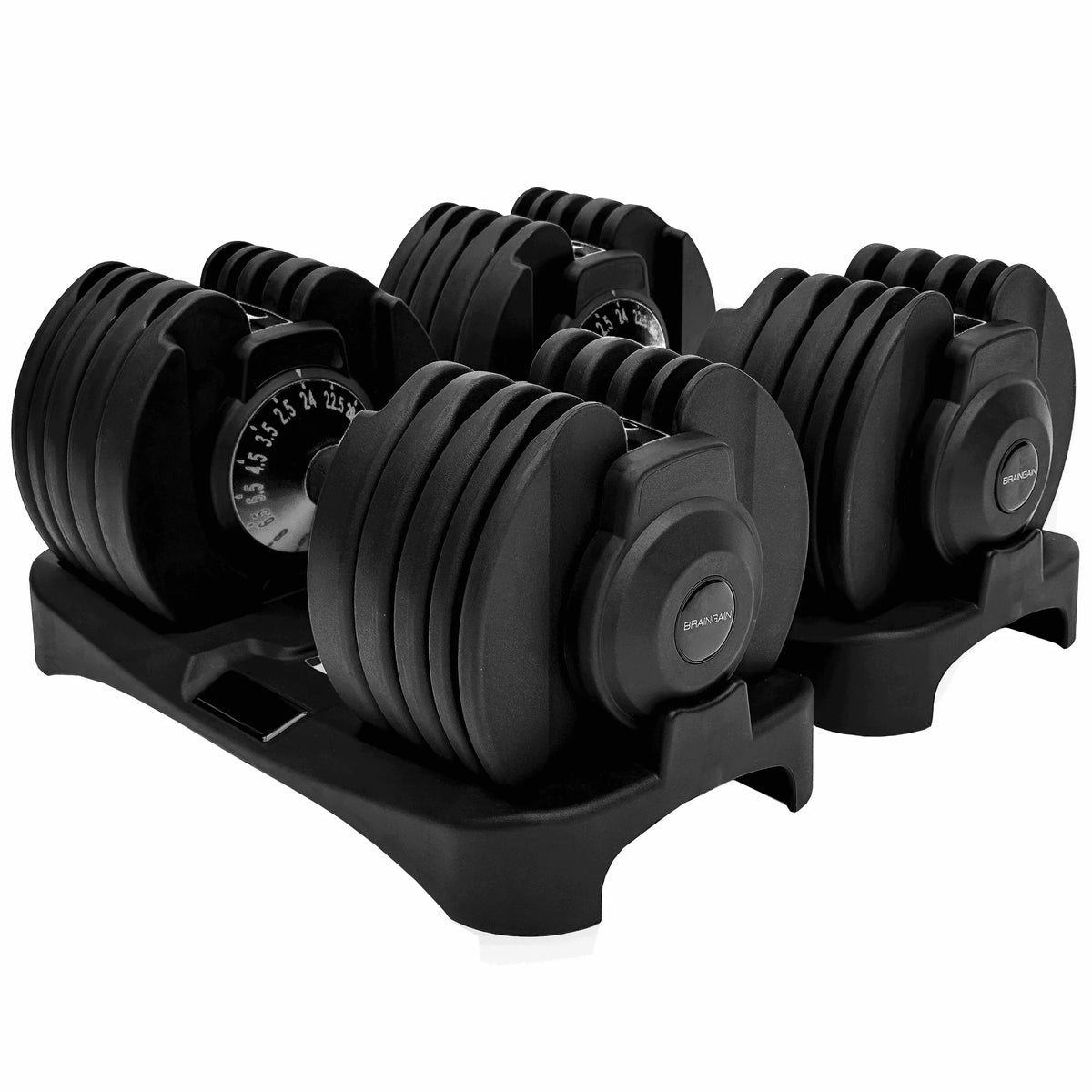 BrainGain SmartBells Evo 24 kg Adjustable Dumbbells