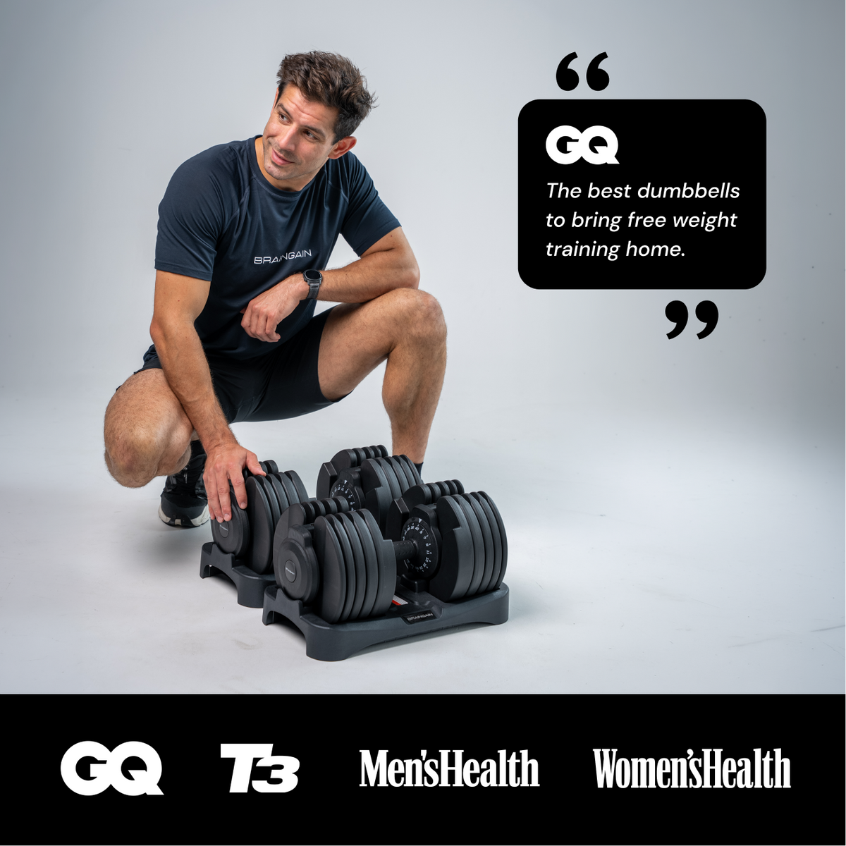 BrainGain SmartBells Evo 40 kg Adjustable Dumbbells - view 2