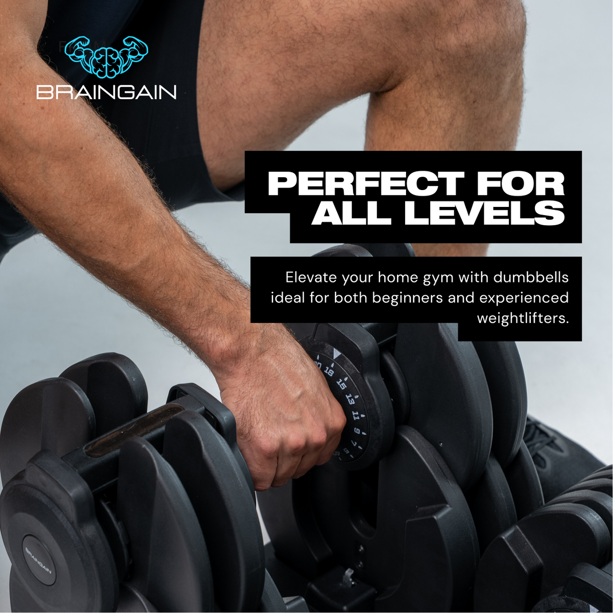 BrainGain SmartBells Evo 40 kg Adjustable Dumbbells - view 6