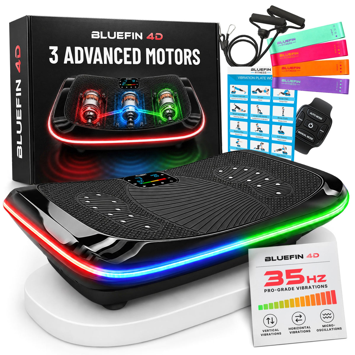Bluefin 4D Triple Motor Vibration Plate