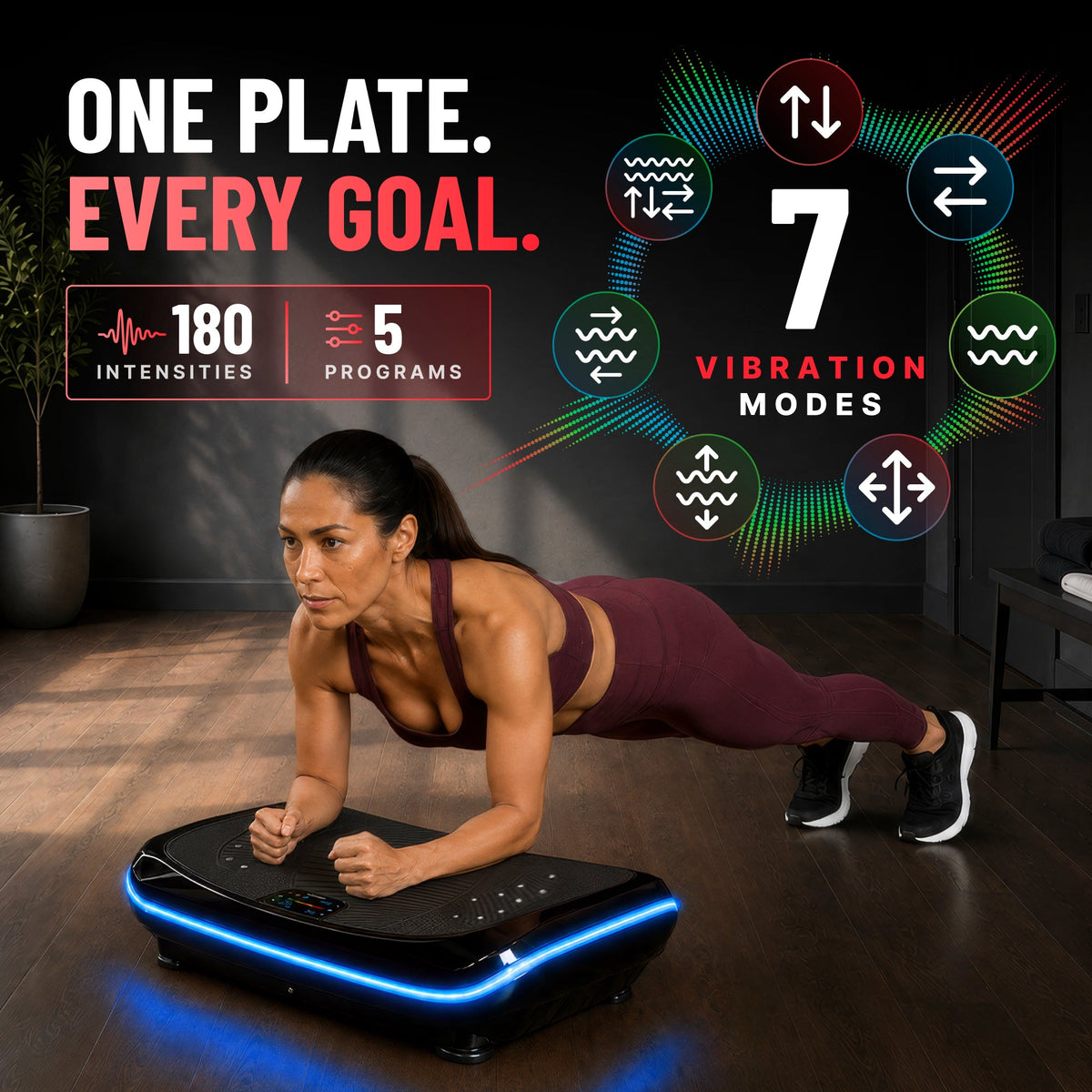 Bluefin 4D Triple Motor Vibration Plate - view 5
