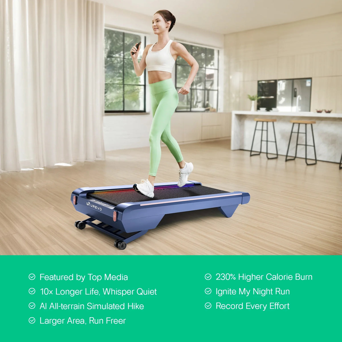 UREVO CyberPad Home Smart Treadmill - view 3