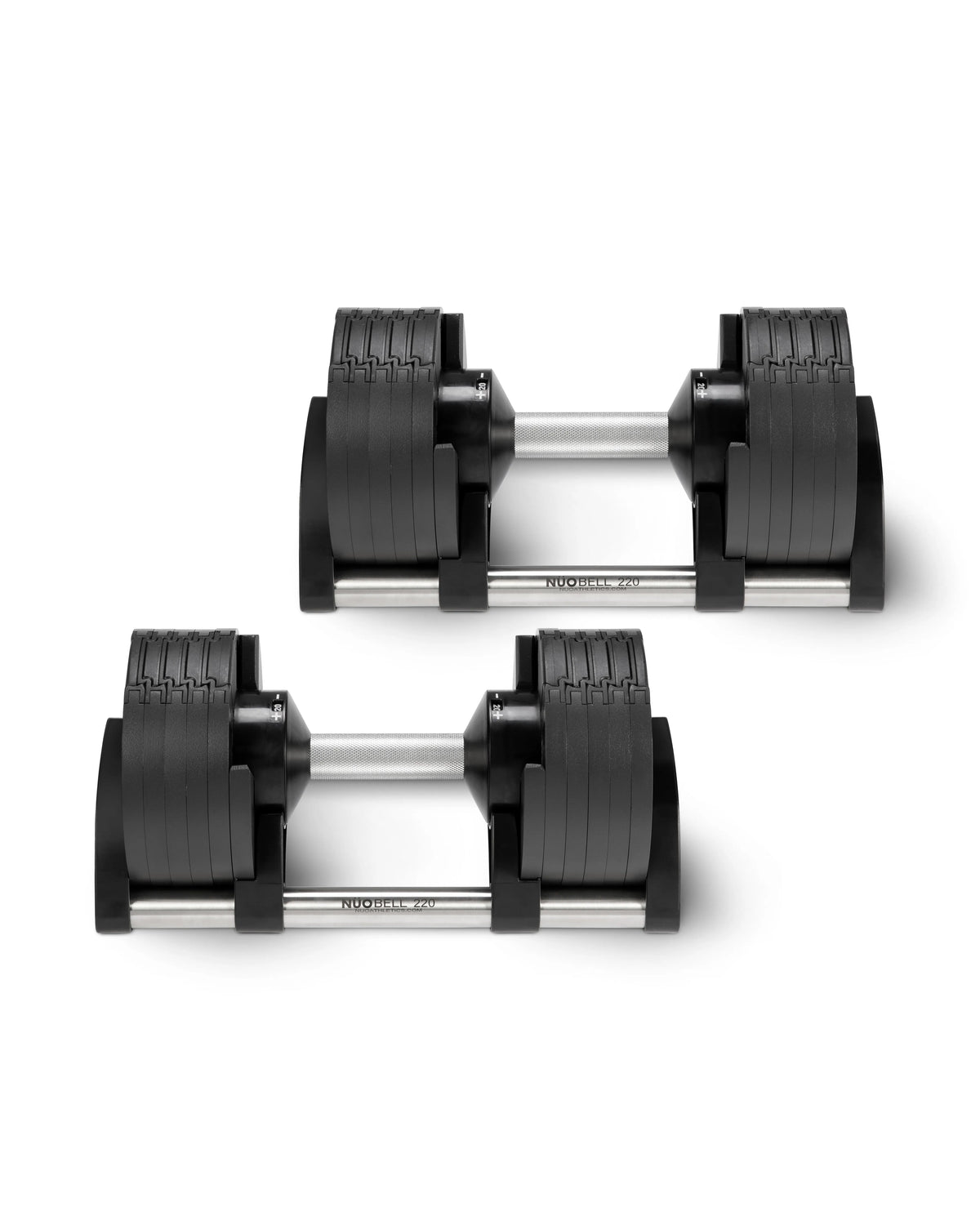 NÜOBELL 220 Adjustable Dumbbells - Silver