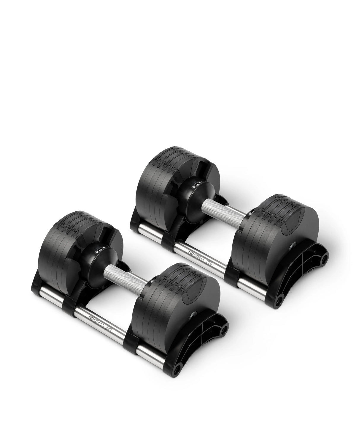 NÜOBELL 220 Adjustable Dumbbells - Silver - view 2