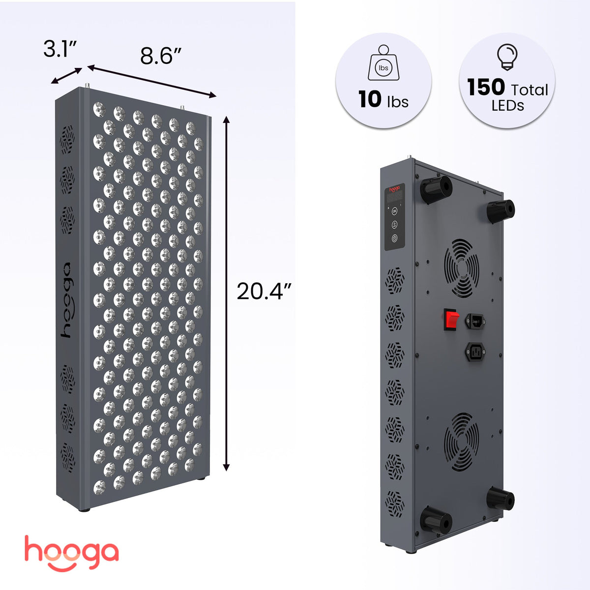 Hooga PRO750 Red Light Therapy Panel - view 6