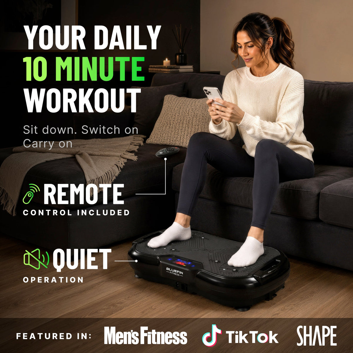 Bluefin Ultra Slim Plus Vibration Plate - view 3