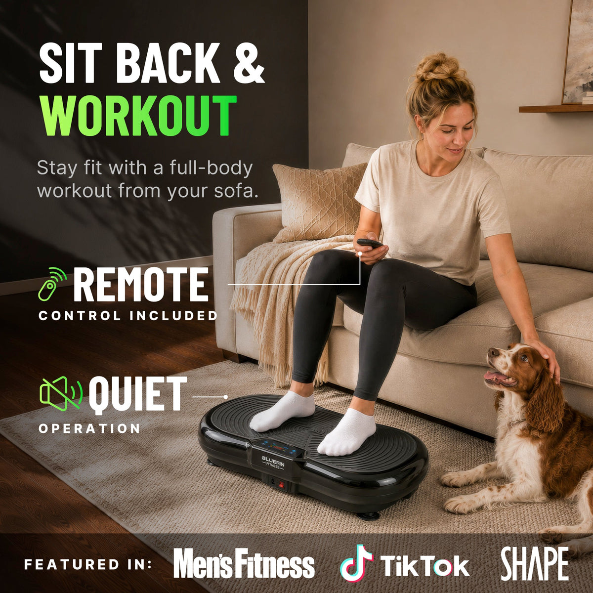 Bluefin Ultra Slim Compact Vibration Plate - view 3
