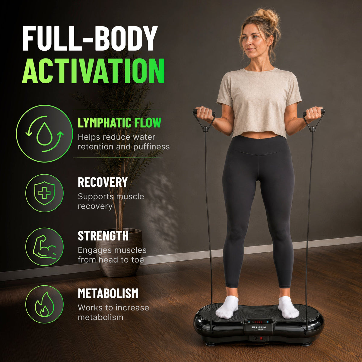 Bluefin Ultra Slim Compact Vibration Plate - view 4