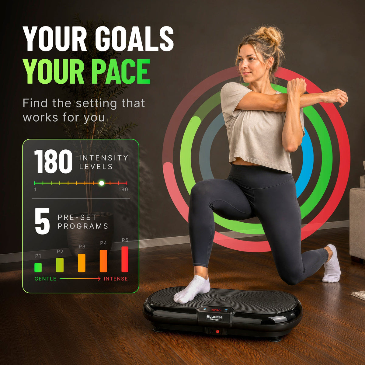 Bluefin Ultra Slim Compact Vibration Plate - view 6