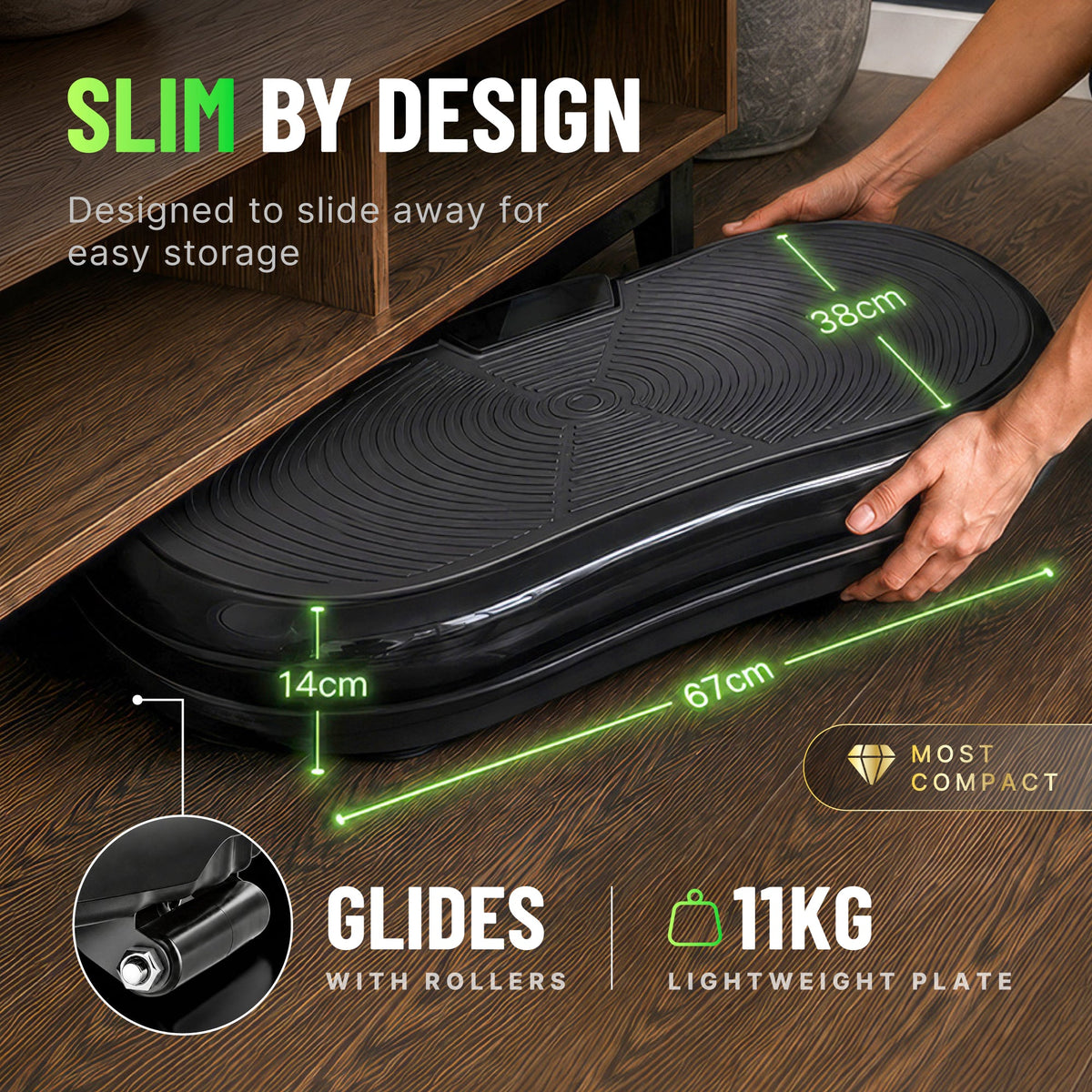 Bluefin Ultra Slim Compact Vibration Plate - view 8