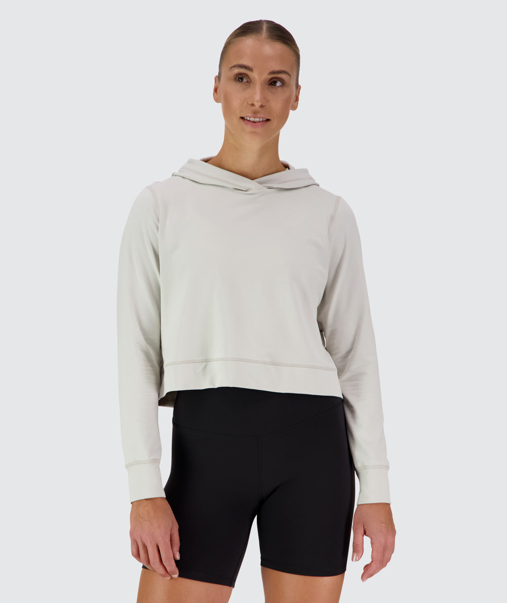 ComfyKnit Crop Hoodie