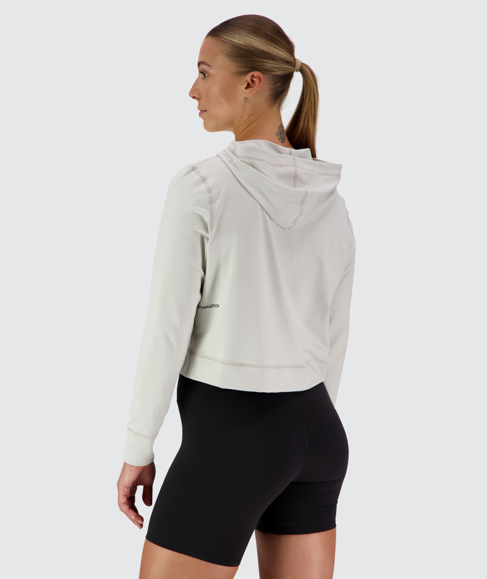 ComfyKnit Crop Hoodie