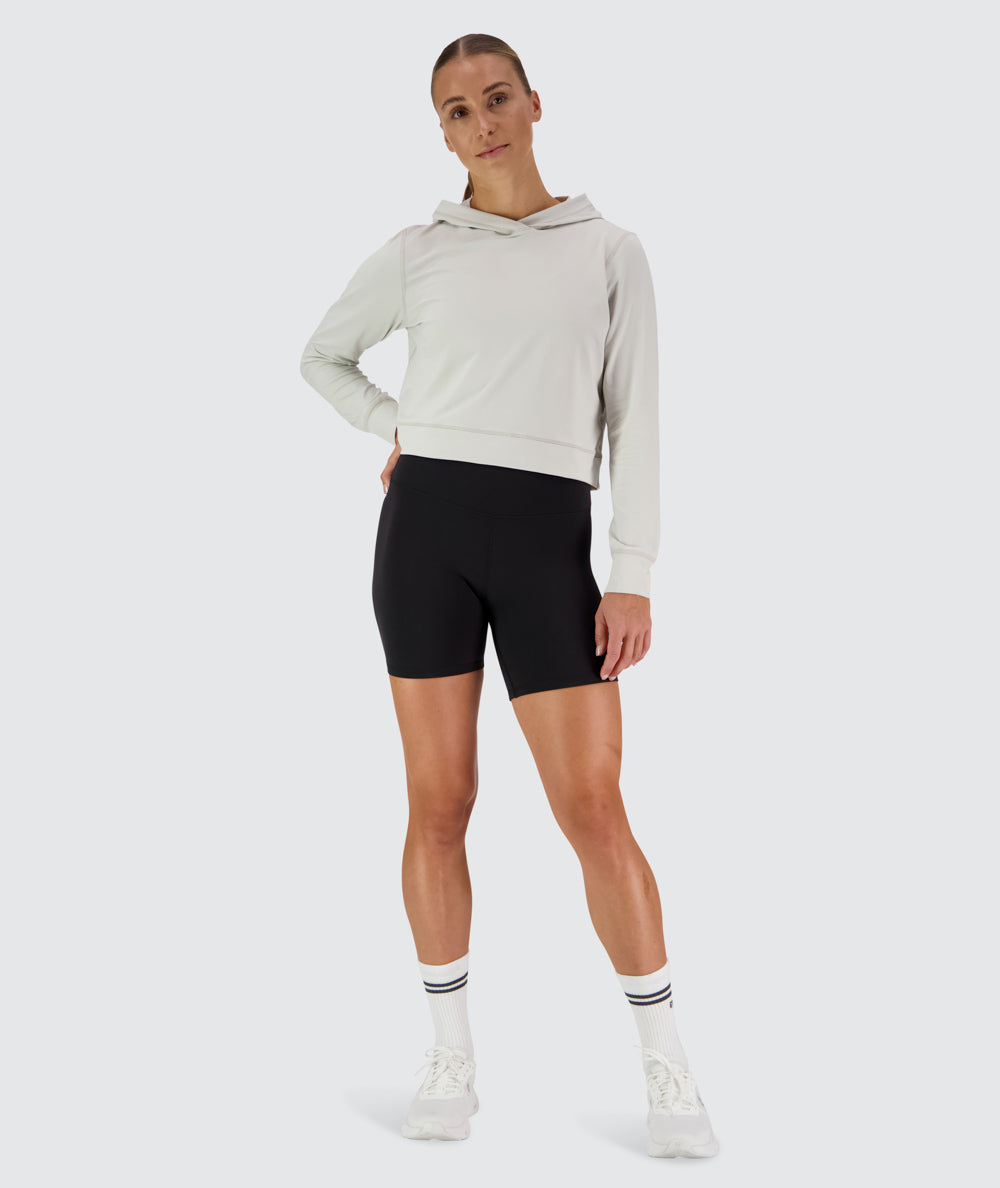 ComfyKnit Crop Hoodie