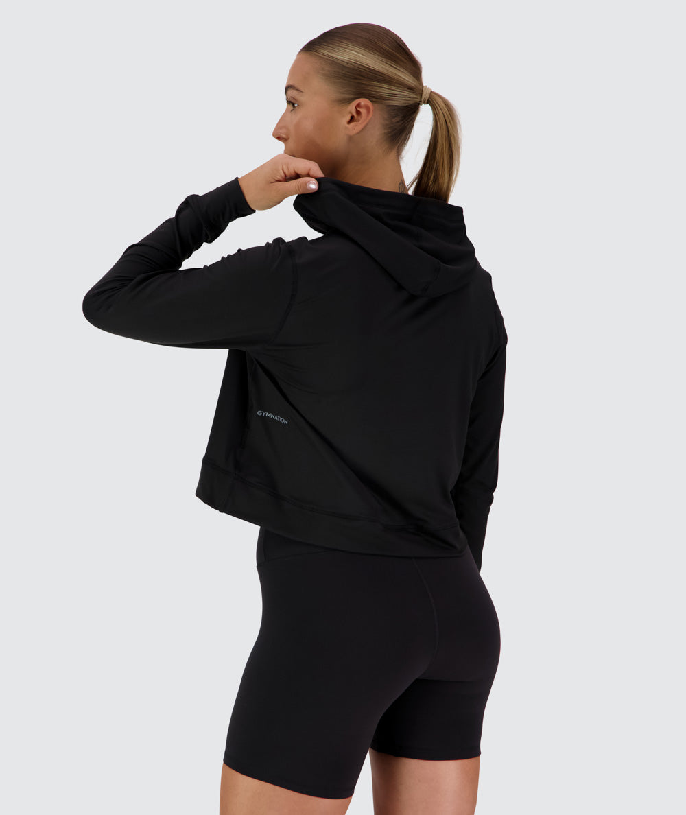 ComfyKnit Crop Hoodie