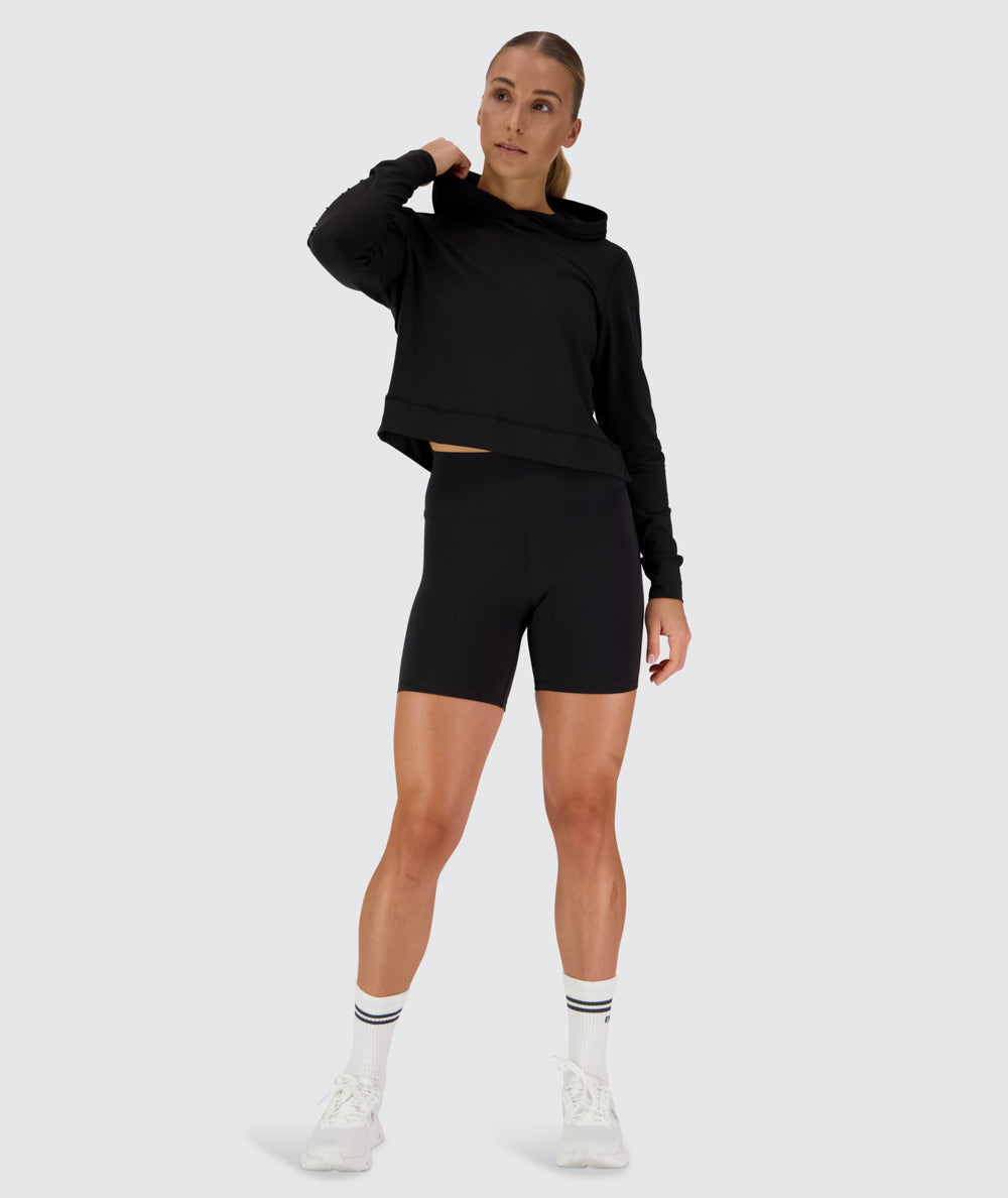 ComfyKnit Crop Hoodie