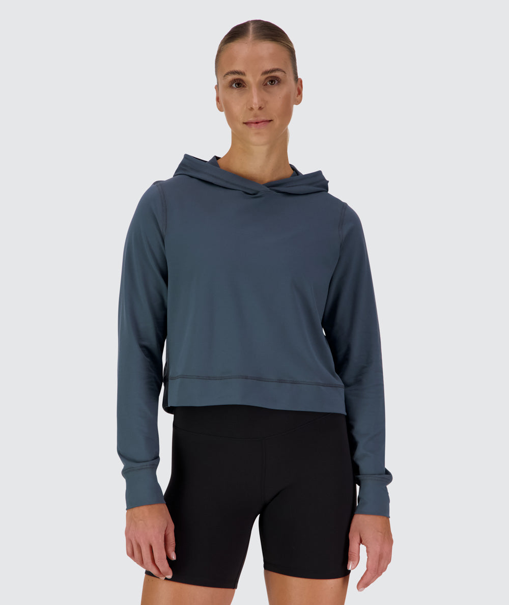 ComfyKnit Crop Hoodie