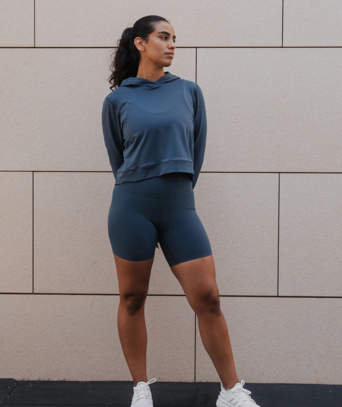 ComfyKnit Crop Hoodie