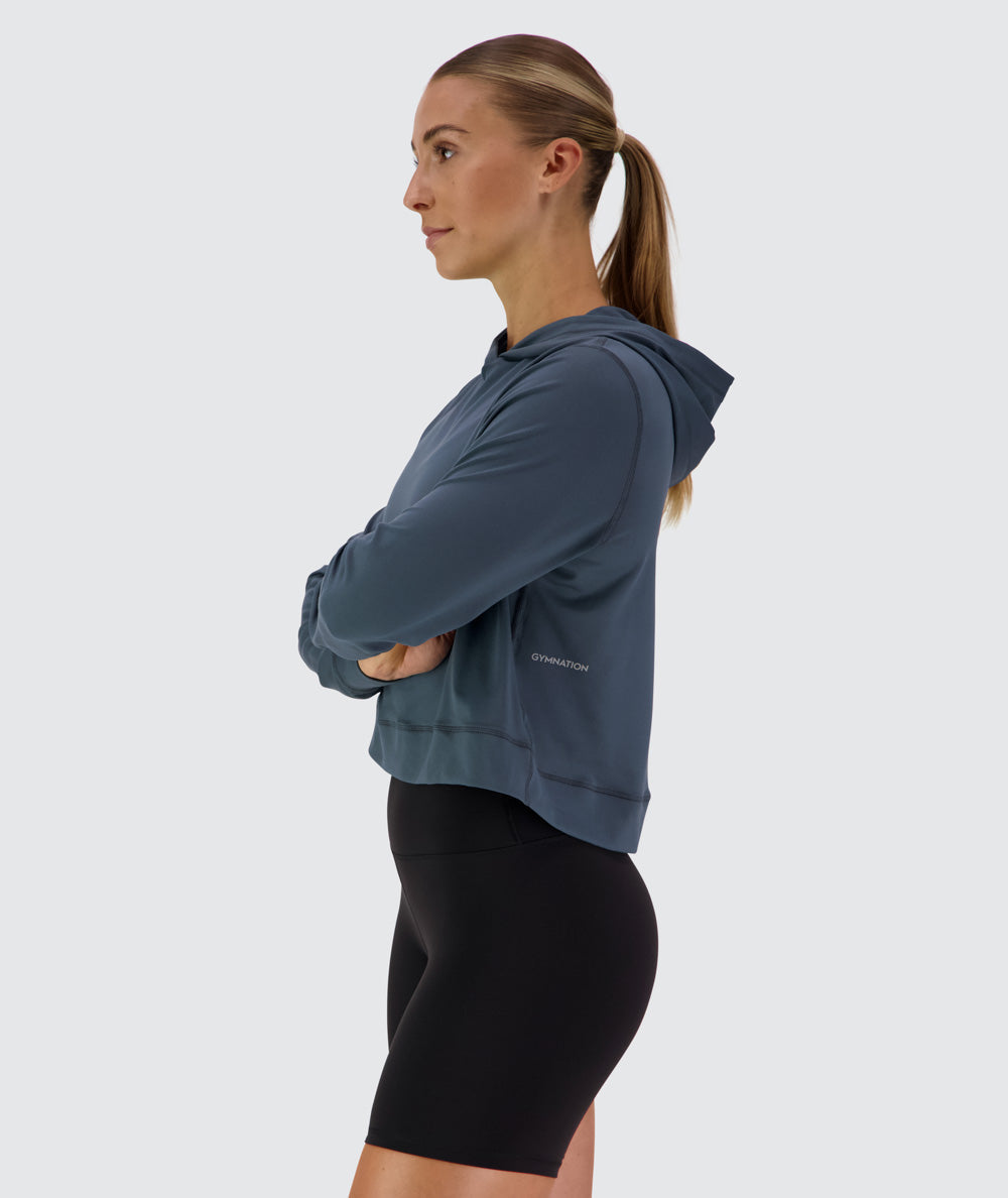 ComfyKnit Crop Hoodie