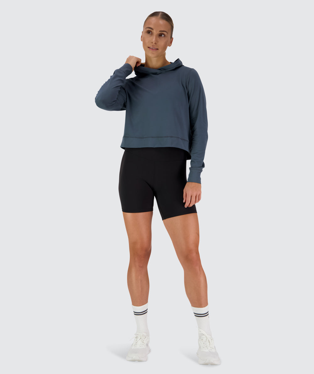 ComfyKnit Crop Hoodie