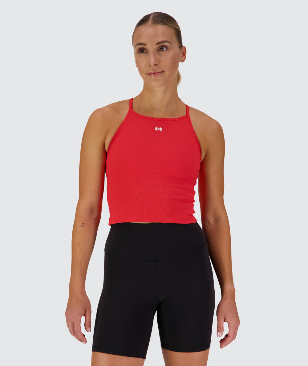 Strappy Ribbed Crop Top