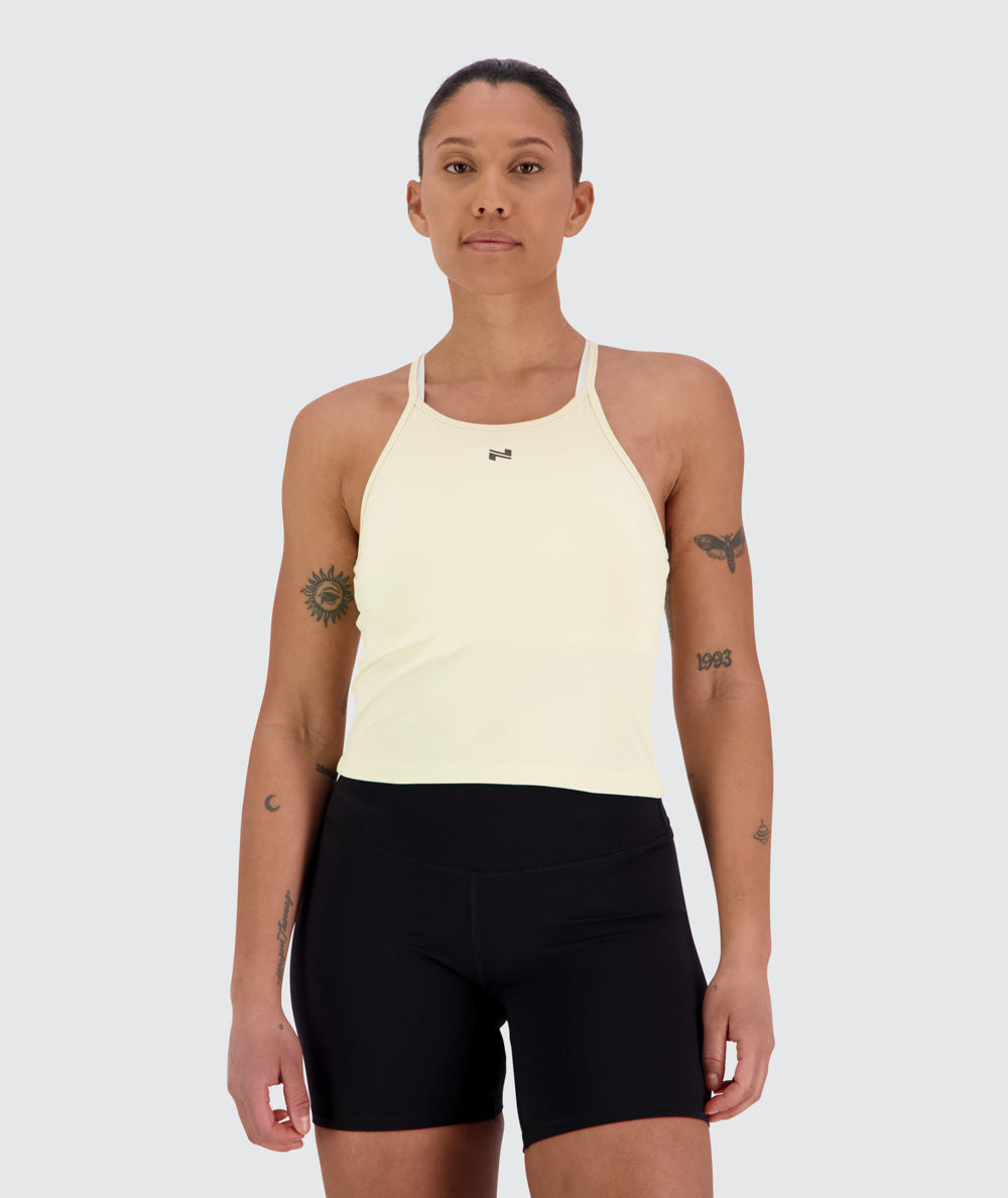 Strappy Ribbed Crop Top