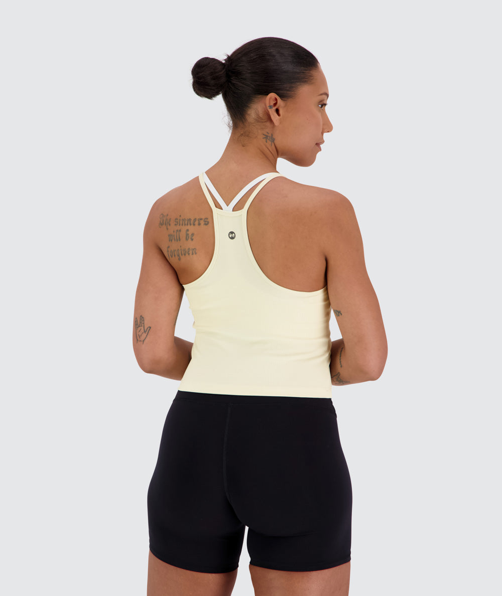 Strappy Ribbed Crop Top
