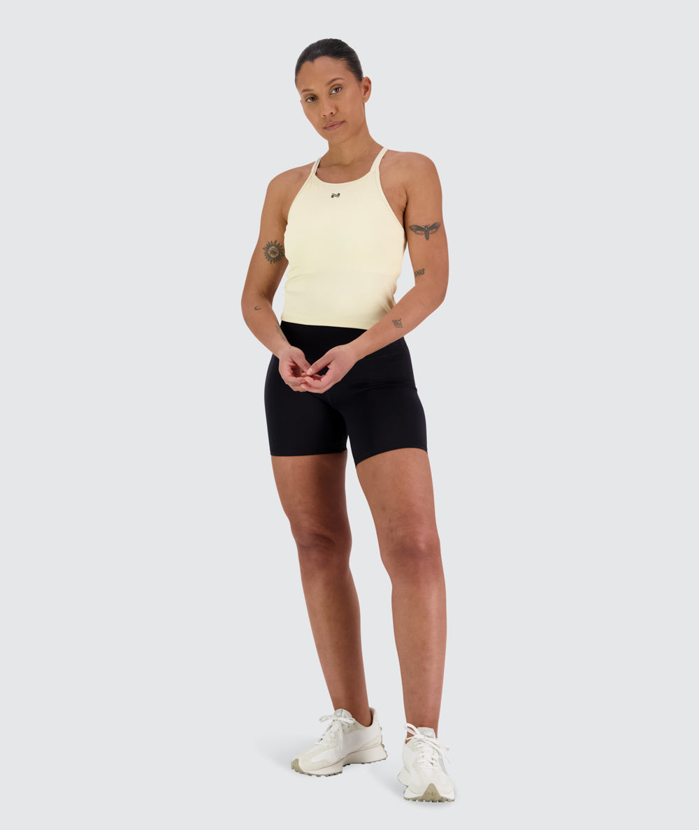 Strappy Ribbed Crop Top
