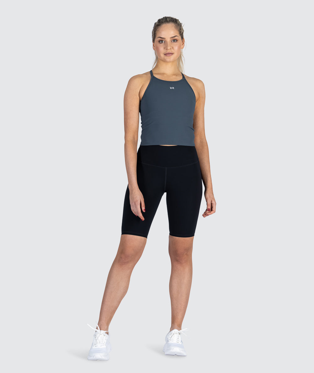 Strappy Ribbed Crop Top