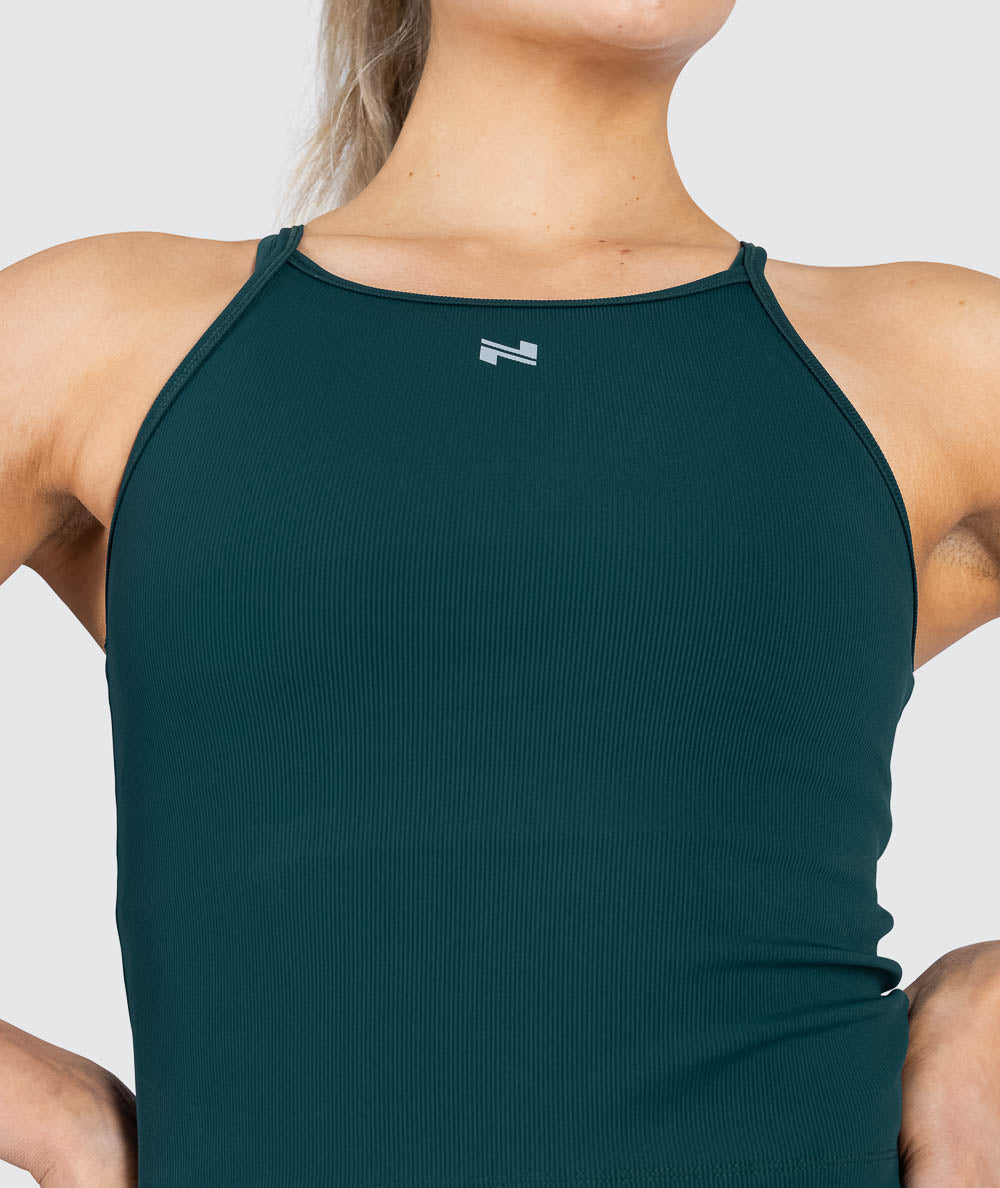 Strappy Ribbed Crop Top