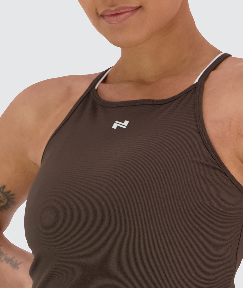 Strappy Ribbed Crop Top