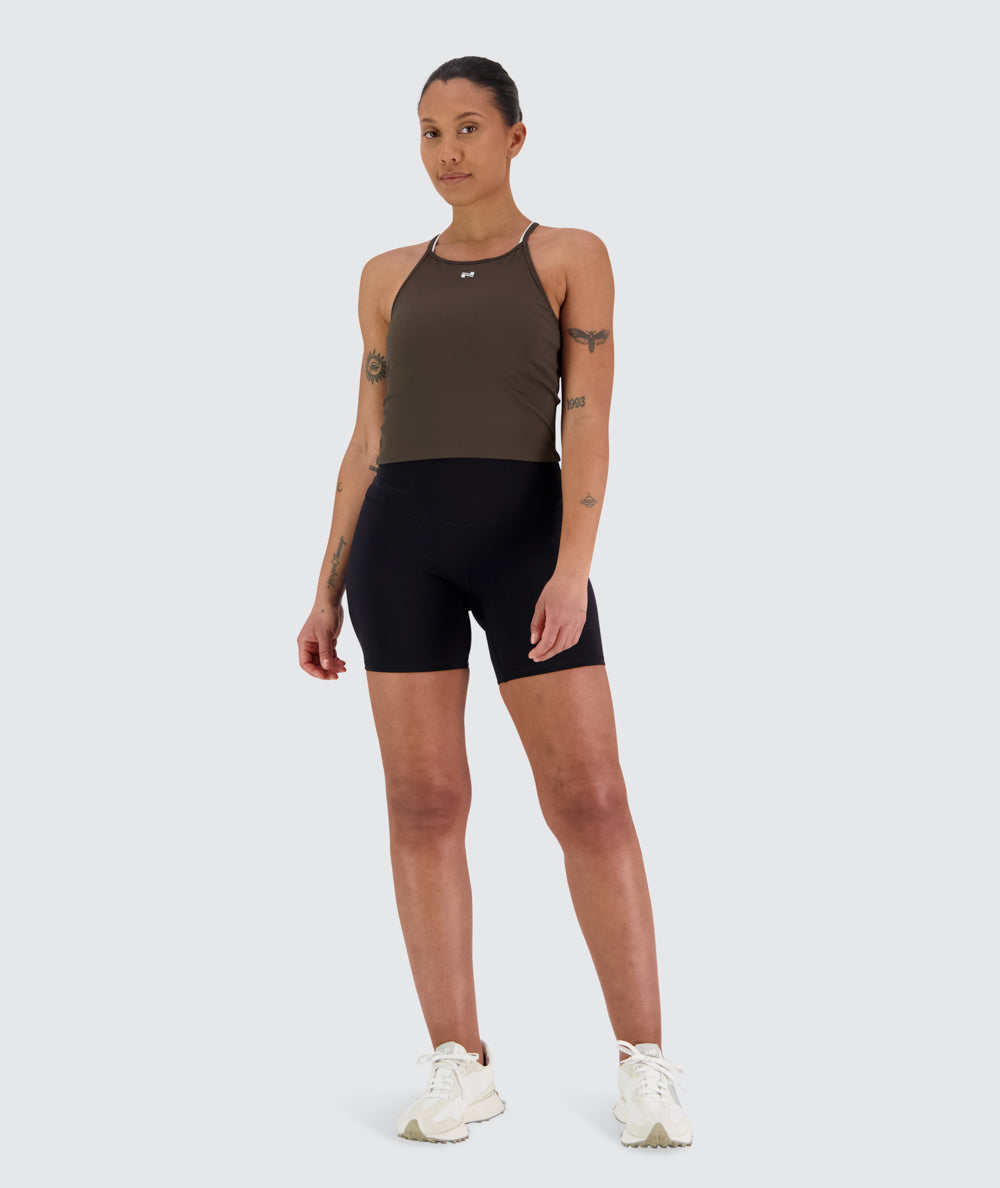 Strappy Ribbed Crop Top