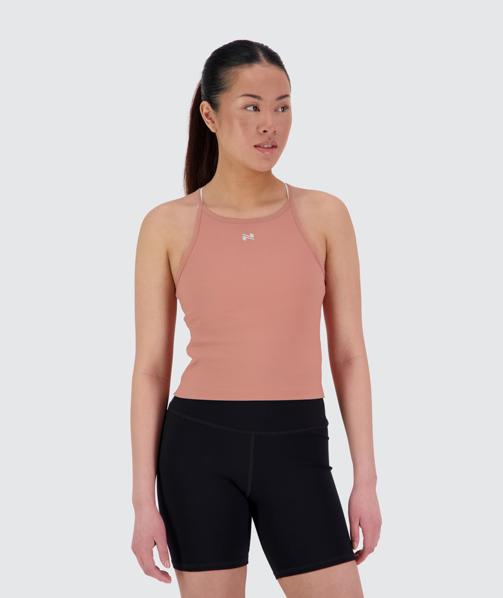 Strappy Ribbed Crop Top