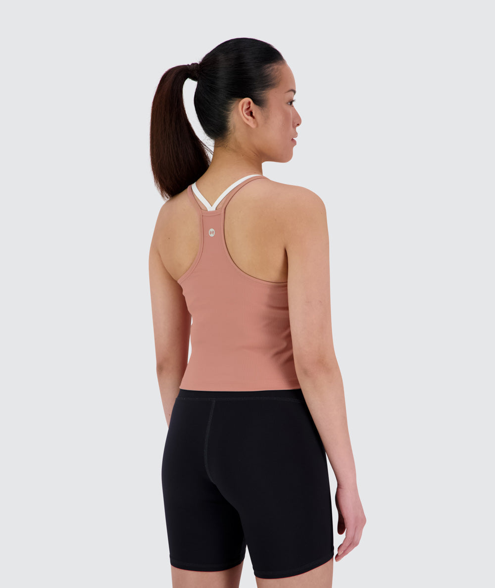 Strappy Ribbed Crop Top